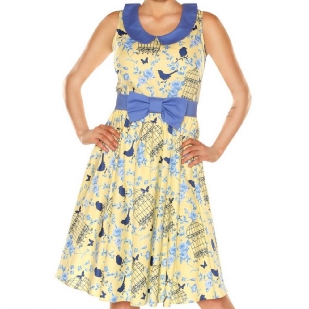 ModCloth x Retrolicious All the World’s a Birdcage Floral Retro Dress 3X - Picture 8 of 16